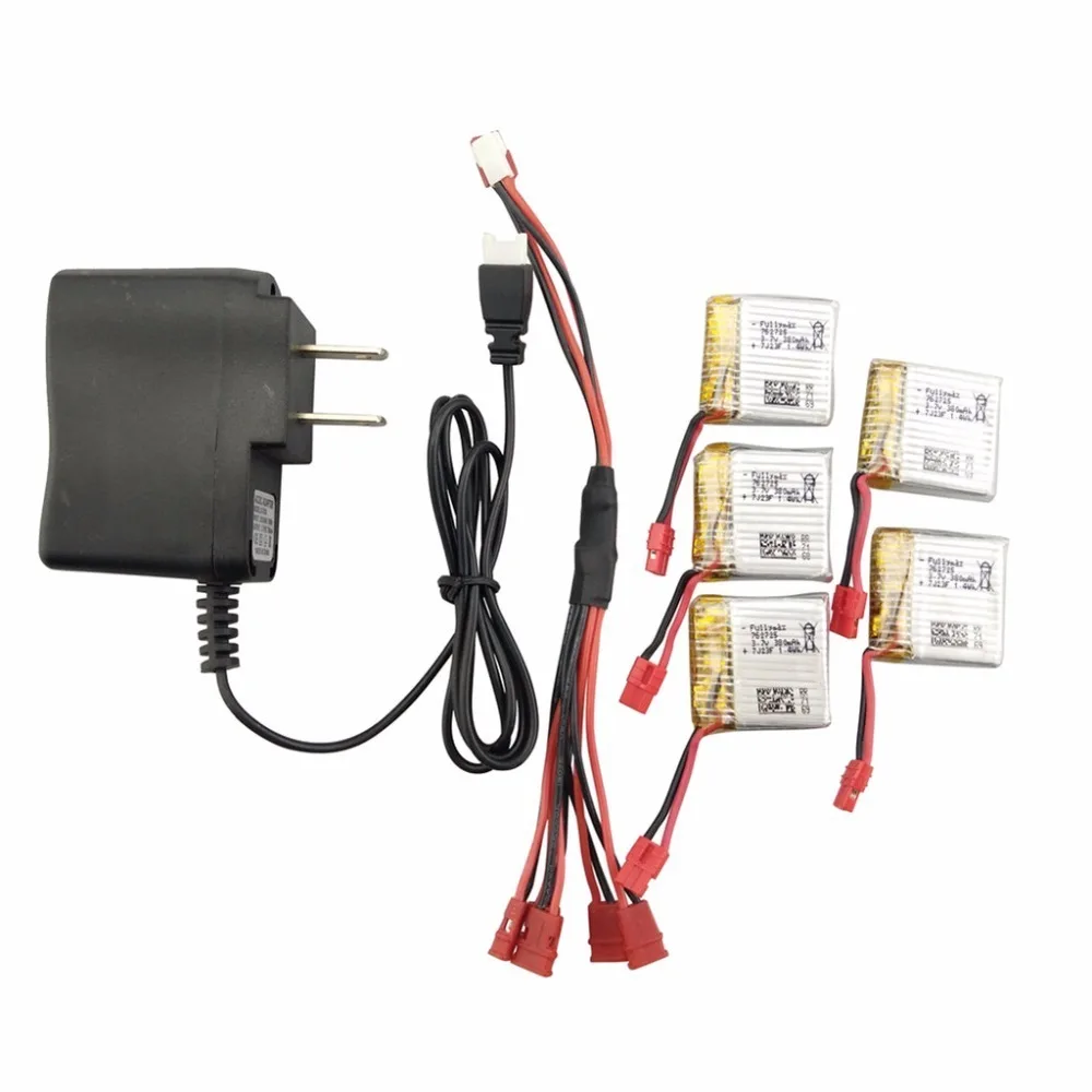 

Аккумулятор и зарядное устройство для квадрокоптера Syma X21 X21W, 3,7 в, 380 мА · ч, 5 шт.