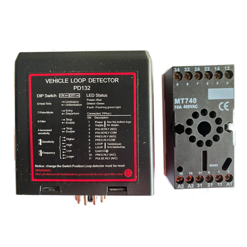 Pd132 Single Channel Induction Vehicle Loop Detector Sensor