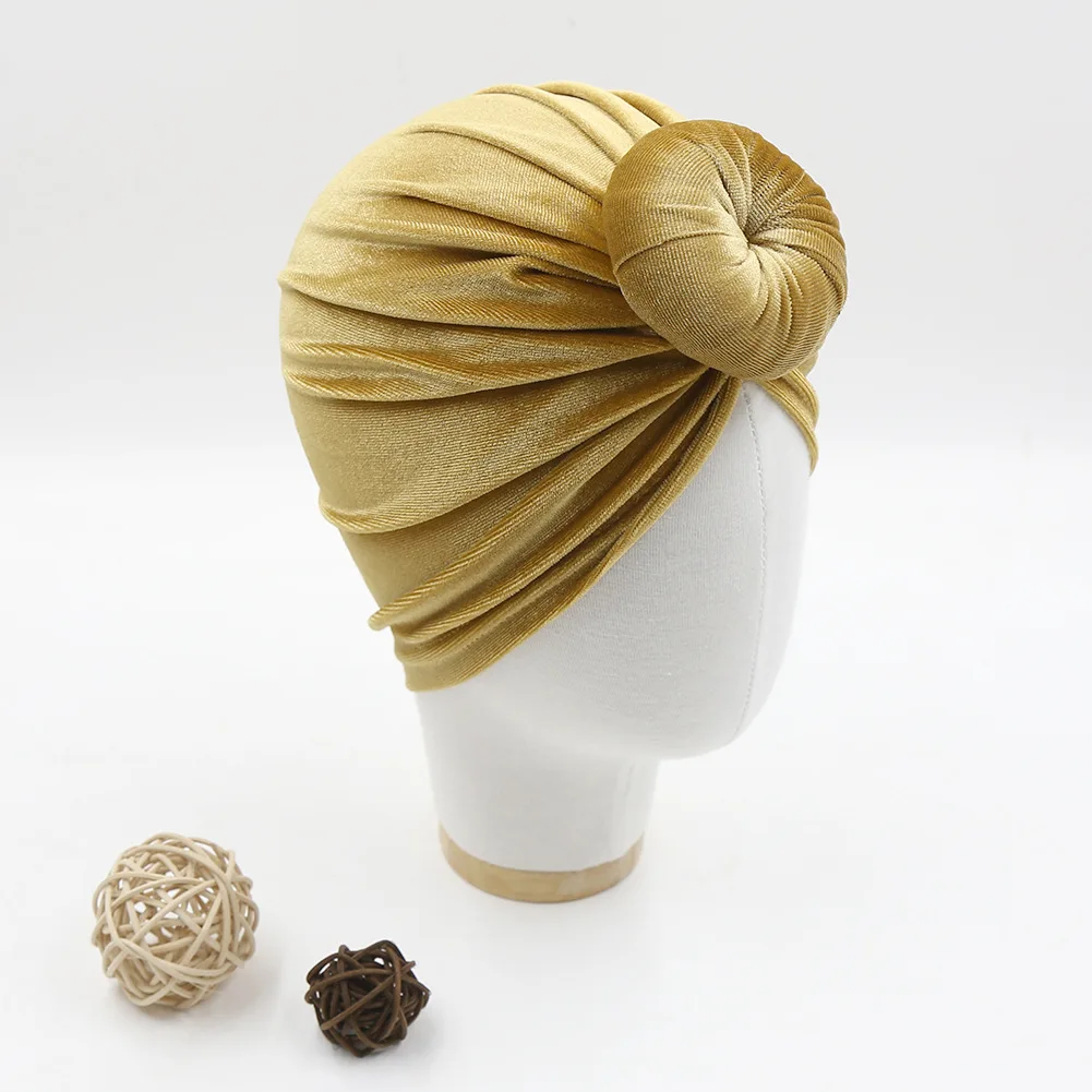Newborn Velet Snails Hat Large Donuts Girls Beanie Velvet Indian Hat Baby Boy Cap Photography Props Turban Hat Baby Accessories
