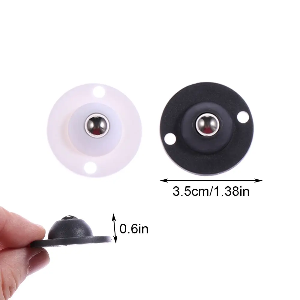 4PCS Mini Swivel Casters Stainless Steel Paste Casters Self Adhesive Pulley 360º Universal Wheels Mini Universal Pulley