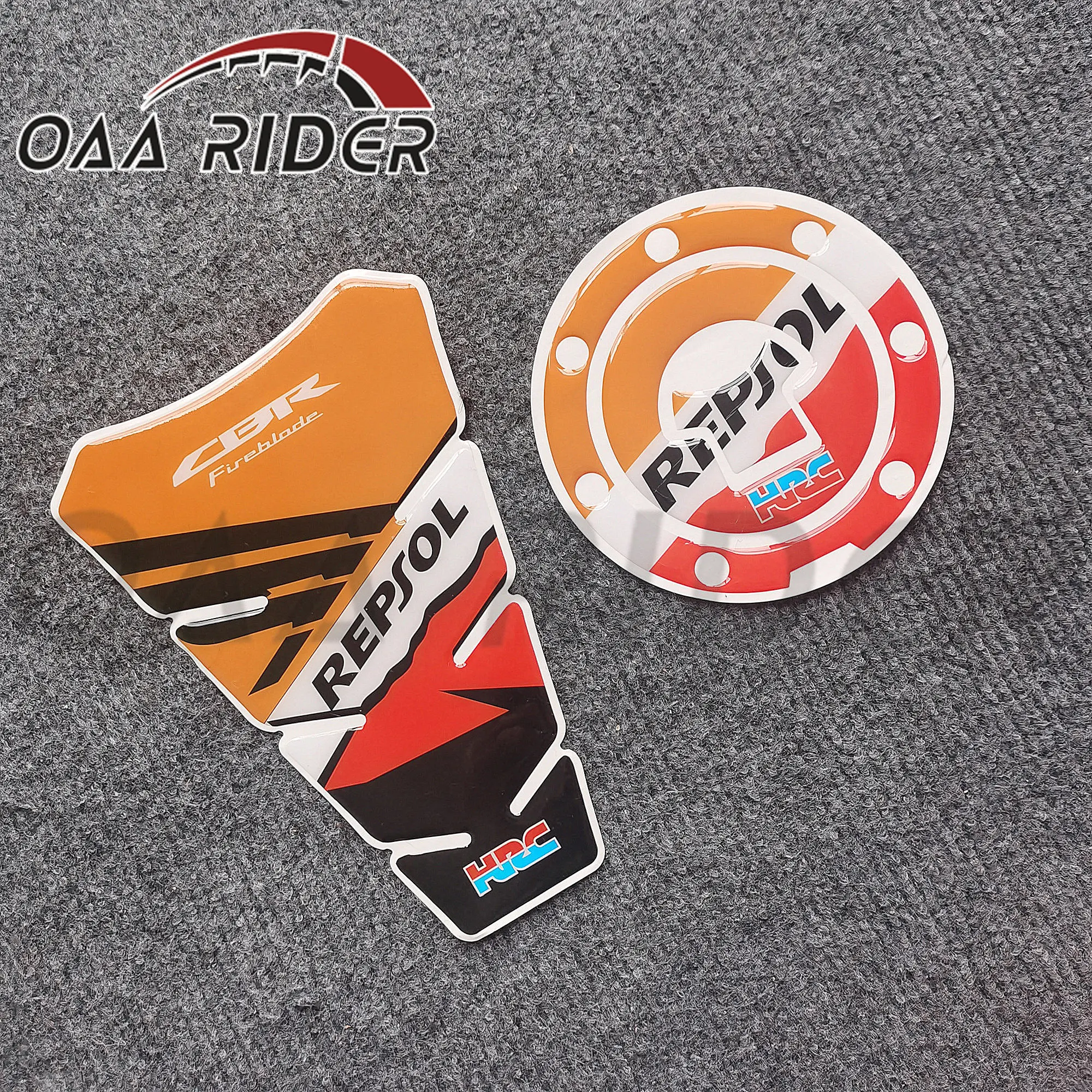 Motorcycle Tank Pad Gas Cap Cover Sticker For Honda CBR600RR CBR1000RR REPSOL HRC CBR FIREBLADE Motorbike Protector Decal Grip