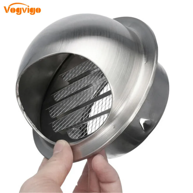 Stainless Steel Wall Ceiling Air Vent Ducting Ventilation Exhaust Grille Cover Outlet Heating Cooling & Vents Cap Waterproof