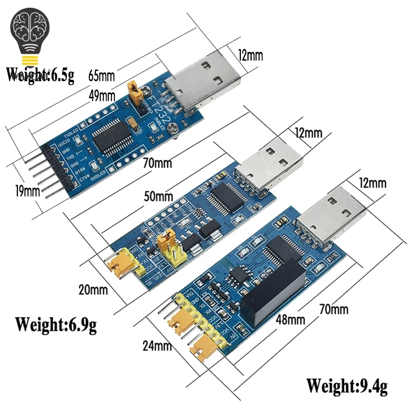 WAVGAT FT232BL FT232RL FT232 USB TO TTL 5V 3.3V Download Cable To Serial Adapter Module For Arduino USB TO 232 support win10