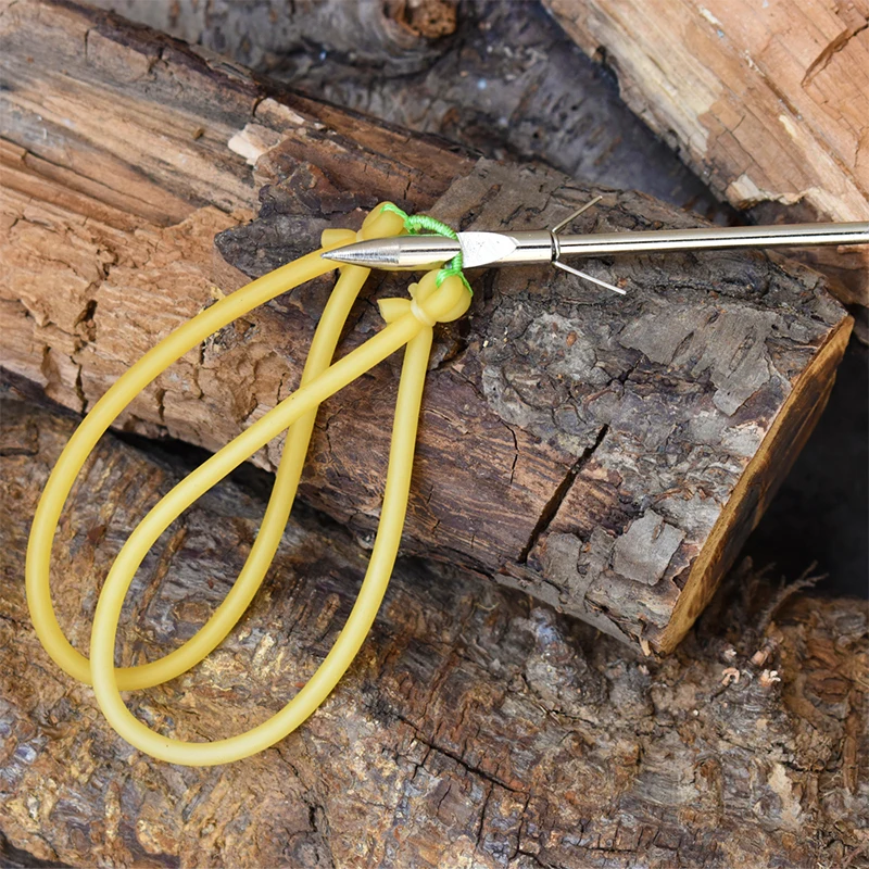 Catapulte en caoutchouc naturel traditionnel pour la pêche au lance-pierre, bandes de caoutchouc rondes pour le tir, sports de plein air, accessoires de fléchettes de poisson, nouveau