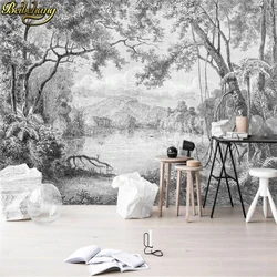 beibehang custom papel de parede 3D photo wallpaper mural European retro lines rainforest jungle TV background wall decoration