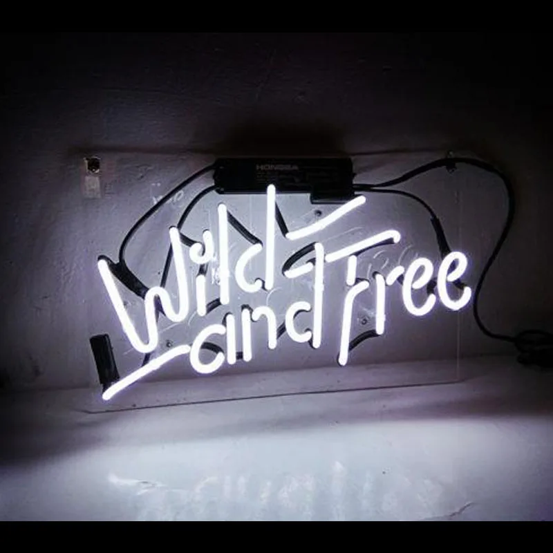 

Wild and Free Neon Sign Handmade Neon Wall Signs for Room Decor Home Bedroom Girls Pub Hotel Beach wall Recreational Game Window