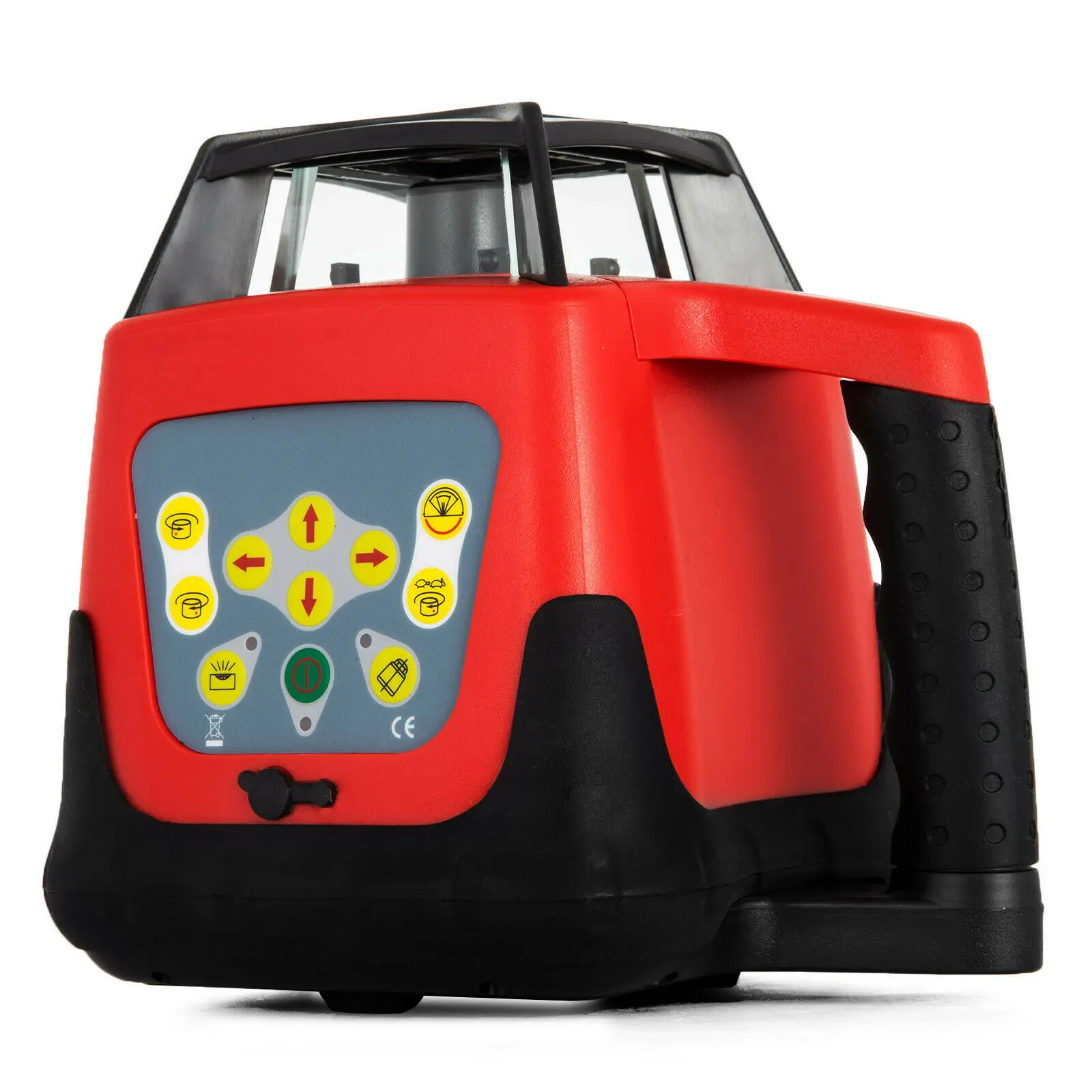 Rotary Laser Level Red Beam Self Leveling Measuring Automatic With Receiver Remote Control Carrying Case