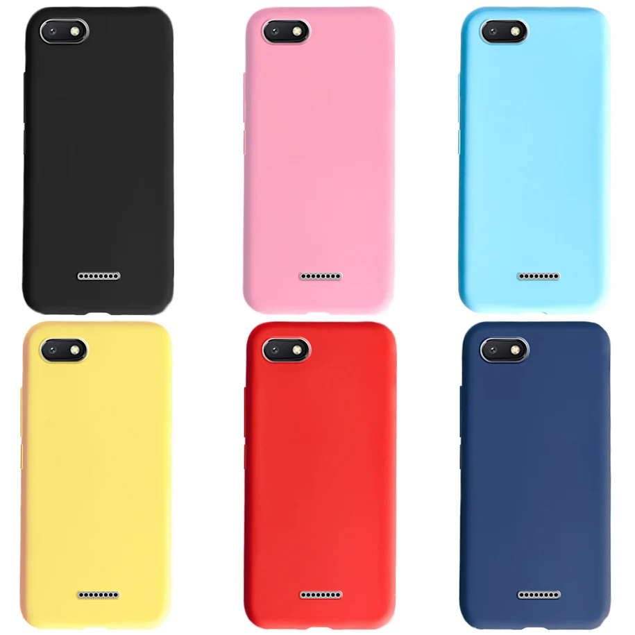 Liquid Silicone Case For Xiaomi Redmi 6 6A Case Fundas Redmi6A Soft TPU Cover For Xiaomi Redmi 6A A6 6 A 6Pro Bumper Coque Capa