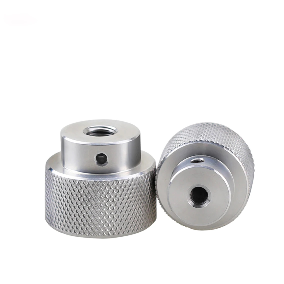 1Pcs M6 M8 M10 M12 Knurled Thumb Nuts With Side Hole Aluminum Alloy Hand Grip Knobs Step Nut Silver/Black/Red