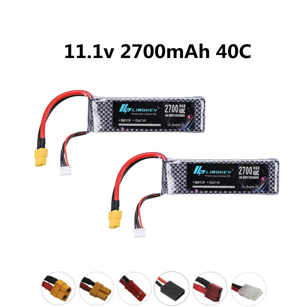 

3S 11.1V 2700mAh Lipo Battery for RC aircraft toys helicopters Airplanes cars Boat Parts 11.1v battery For X16 X21 X22