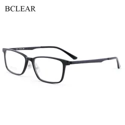 BCLEAR Korean Fashion Eye Glasses Acetate Frame Titanium Legs Optical Eyeglasses Black Eyewear Frames Spectacle for Men Vintage