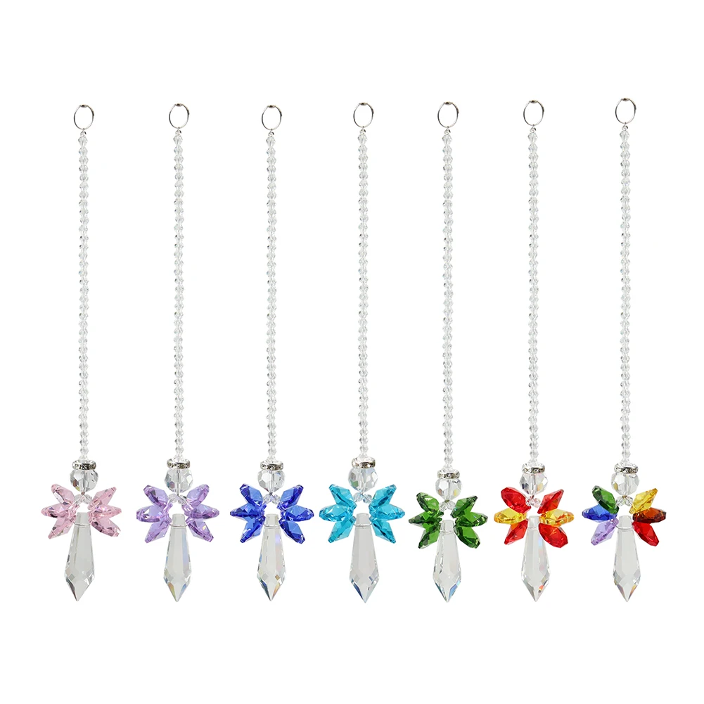 Prismas colgantes de cristal para el sol, accesorios de iluminación para cortinas de ventana, hogar, jardín, Coche