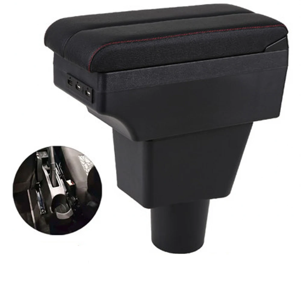 

For Lada Xray armrest box central content box interior Armrests Storage car-styling accessories part with USB