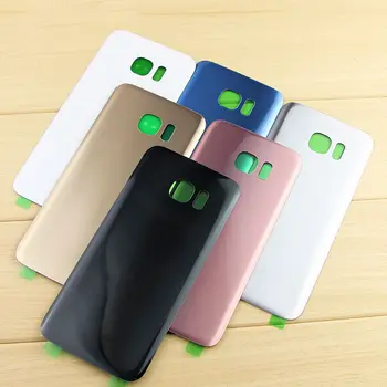 10 ks/sada skleněný zadní kryt baterie pro Samsung Galaxy S7 G930 G930F S7 Edge G935 G935 zadní skleněný kryt + lepidlo 8 nejlepší prodej Zadní sklo na Samsung S7 Edge - №1