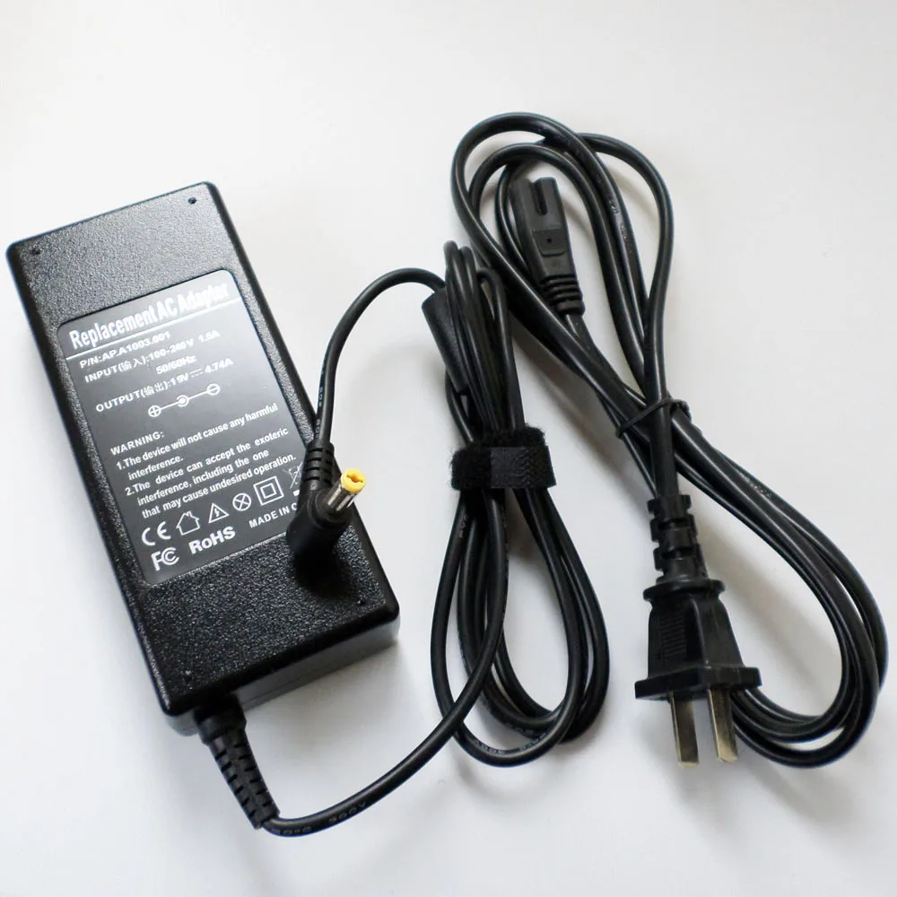 90W AC Adapter Battery Charger Power Supply Cord For Acer Aspire 4750 4750G 4750Z 5750G 6530G 6920G 6930 6930G 6935 6935G Laptop