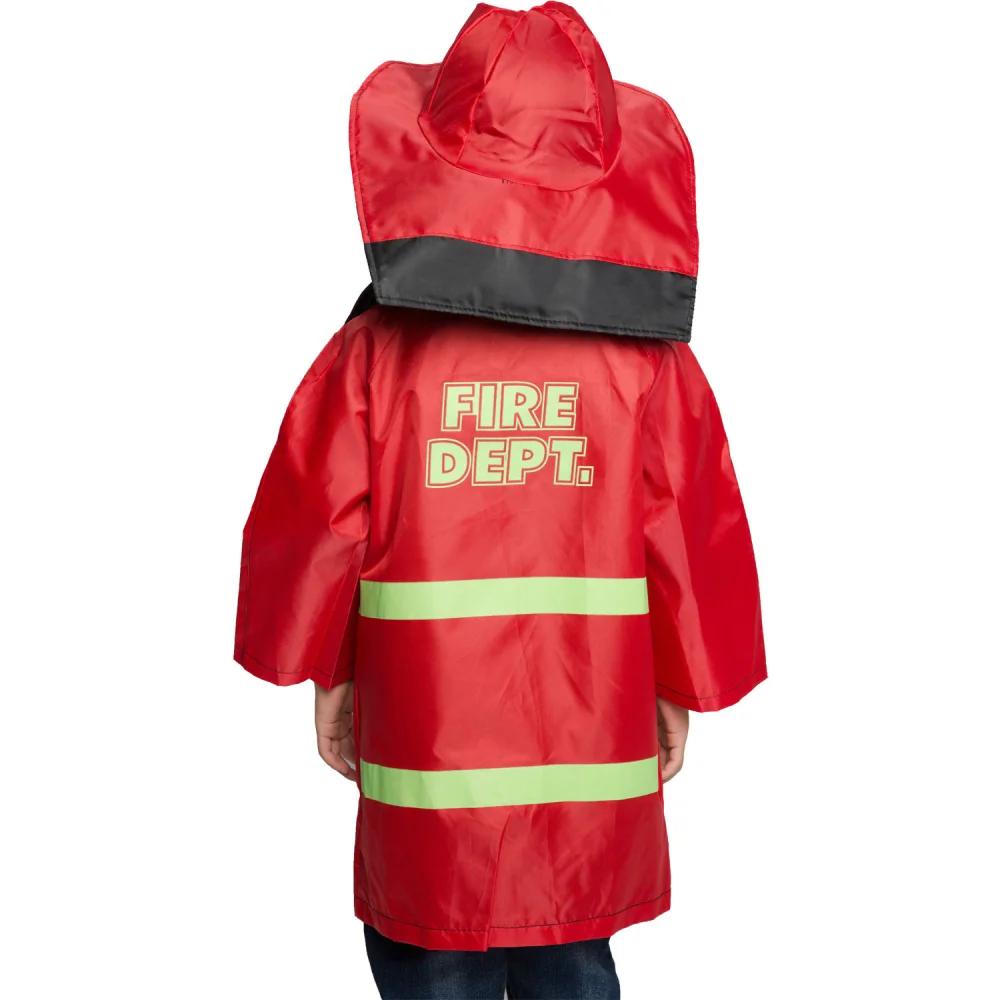 Umorden Kids Child Fireman Firefighter Costume Cosplay Kindergarten Role Play House Kit Set for Boys Halloween Party Dress Up