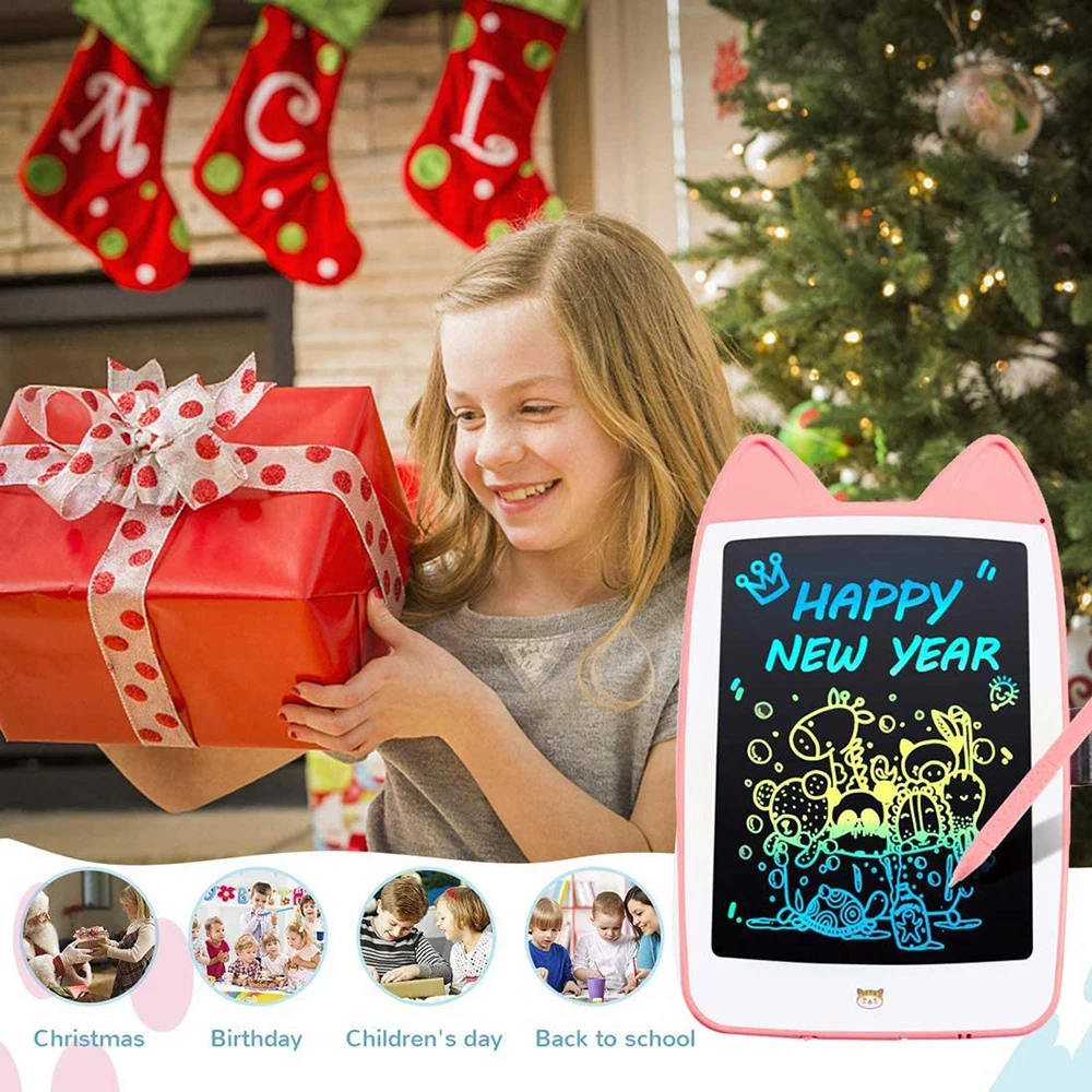 LCD กระดานเขียนแบบอิเล็กทรอนิกส์ Digital Graphic Drawing แท็บเล็ตอิเล็กทรอนิกส์ Handwriting Pad สำหรับคริสต์มาสของขวัญ