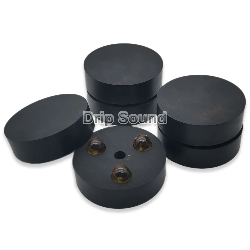 

43mm Ebony Crystal Ball Shock Absorber Speaker Shockproof Spike Amplifier Isolation Stand Feet Holder Damping Pad