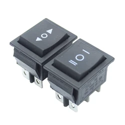 1PCS KCD4 6 Pin Black Rocker Switch Power Switch ON-OFF-ON 3 Position 16A 250VAC/ 20A 125VAC 30*19mm Reset