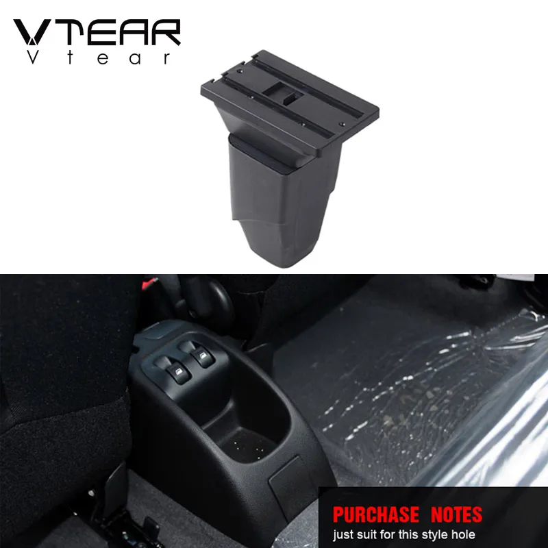 Vtear For PEUGEOT 206 207 Armrest Interior Center Console Storage Box Arm Rest Car-Styling Decoration Accessories Parts 2013