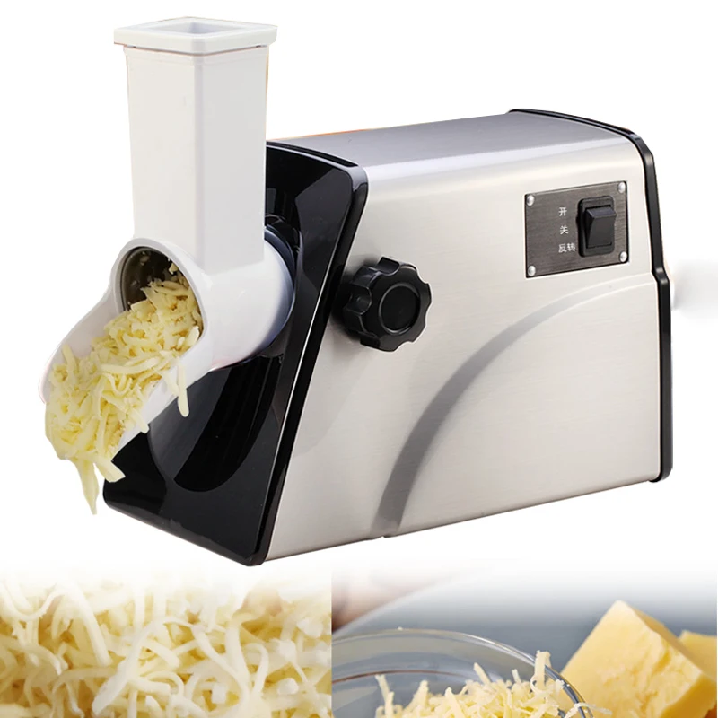 Electric Cheese Slicer Commercial Automatic Shredder Mozzarella Shredding Cheese Grater Household Cheese Slicing