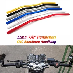 Motorcycle Handlebar 22mm CNC Aluminum Alloy Handle Bars for Honda NC750X PXC CB1000R CB500X MT09 R1 Z750 Z900 Z1000 Cafe Racer