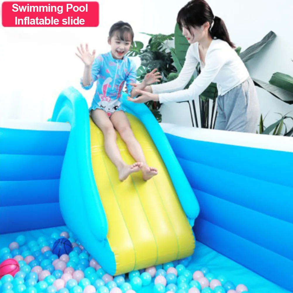 Toboggan en PVC avec marches plus larges, fournitures de piscine, château, toboggans aquatiques, jeu aquatique pour enfants, jouet de loisirs