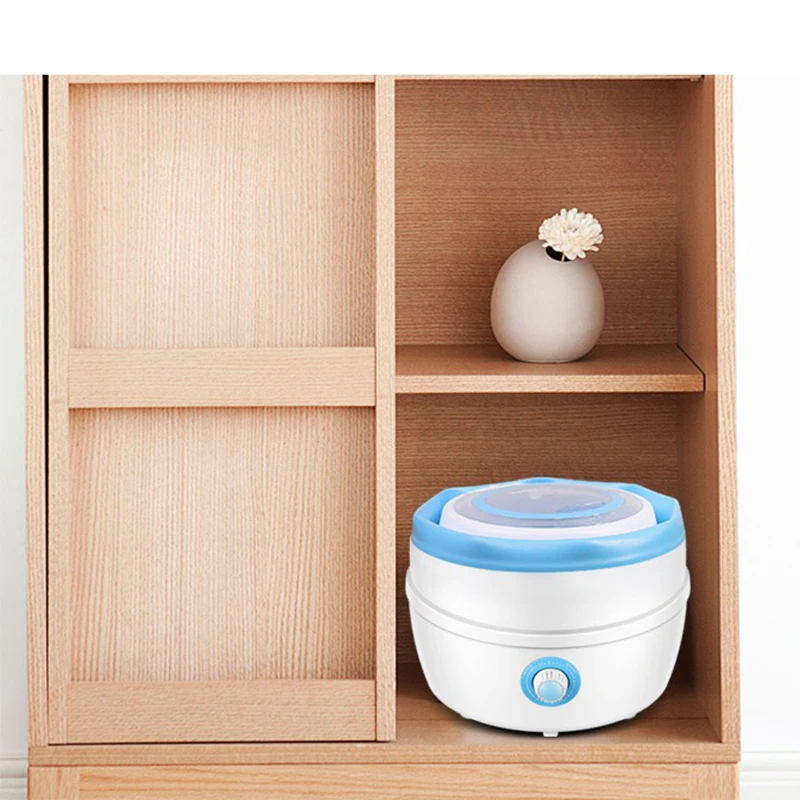 With Drying Mini Washer 1pc Portable Folding Washing Machine 220V Small Dormitory Household Underwear Washing Machine