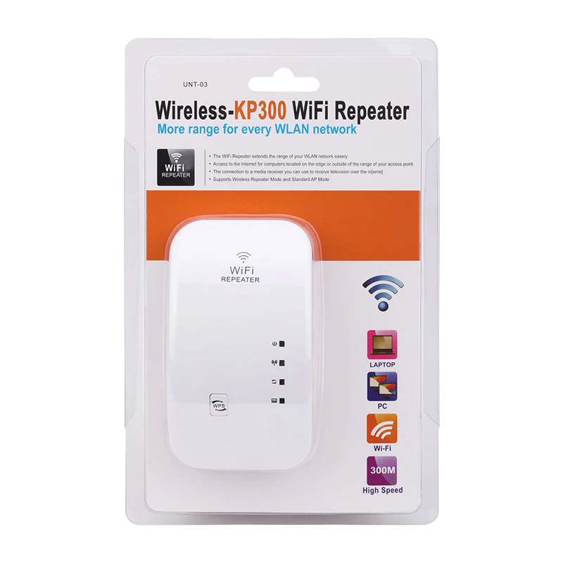 Repetidor WiFi inalámbrico, extensor de largo alcance, 300Mbps, Mifi