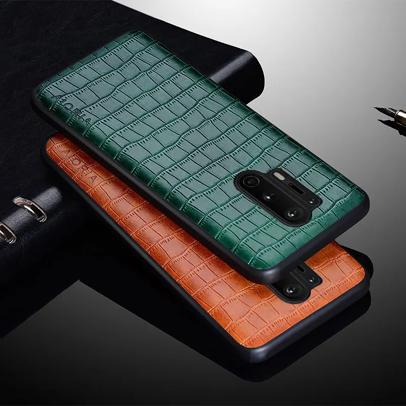 Luxury Crocodile Leather Case For OnePlus 7 8 9R 10 Pro Slim Fit Premium for oneplus Nord N10 N100 6 9 6T 7T 8T 10 10C pro Case