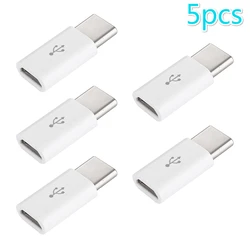 5 sztuk wykwintne małe Micro do USB-C type-c USB 3.1 Adapter ładowania danych wygodne ogólne dla inteligentnego produktu 2 kolory