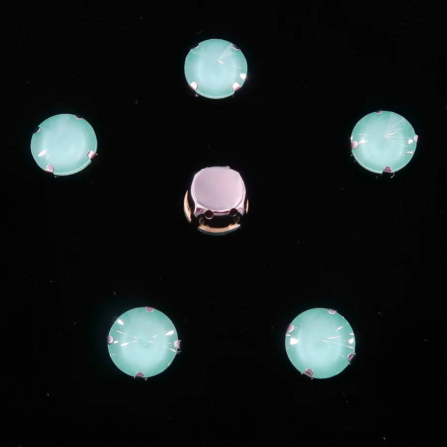 Rivoli Runde Silberne Krappenfassungen mit Glaskristallen 8mm 10mm Jelly Candy & AB Aufnähbare Strass-Steine für Kleidung, Taschen, Schuhe, DIY-Dekoration – Detail 19