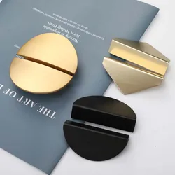 Cabinet Door Semi-Circle Handle On The Side Of The Cupboard Shoe Cabinet Door Handle Gold Black Round Triangle Furniture Door Ha