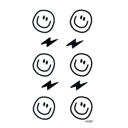 Smiley Temporary Tatto Waterproof Men Temporary Tattoo Arm Sticker Sleeve Body Tatoo Shoulder Tattoos stickers