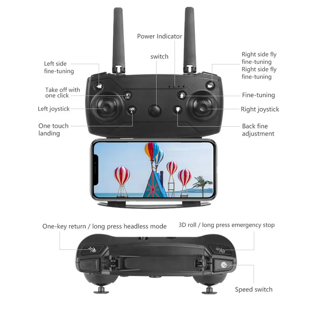 E99 Pro2 zdalnie sterowany Mini Dron 4K 1080P 720P podwójny aparat WIFI FPV fotografia lotnicza helikopter składany Quadcopter Dron zabawki