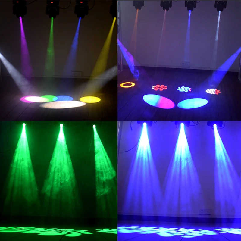Led 60W Gobos Moving Head Light Mini Rgbw 4In1 Spot Lights Stroboscopes Lyre Led Mixing For Dj Stage Lighting 4Pcs/Lot
