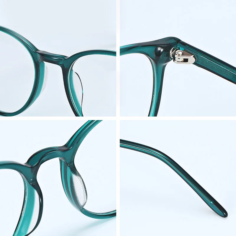 ZENOTTIC Retro Round Acetate Glasses Frame Women Men Optical Spectacles Unisex Glasses BT3016