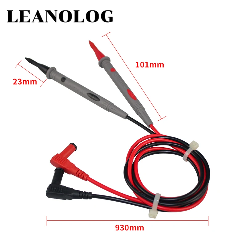 

1 pair Digital Multimeter probe Soft-silicone-wire Needle-tip Universal test leads with Alligator clip For LED tester Multimetro