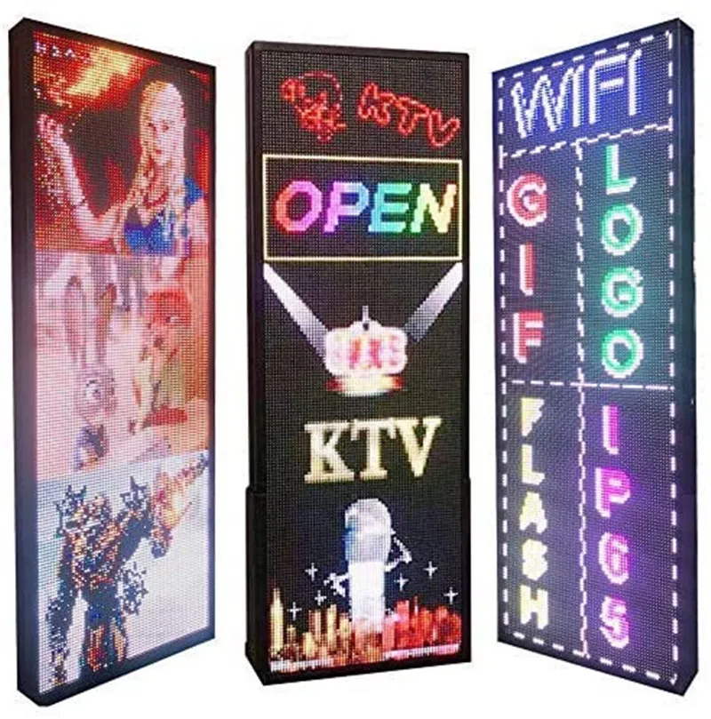 Vertical LED Sign, Programmable LED Signs Full Color P4 14\