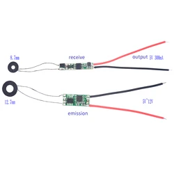 8.7mm Small Coil 200mA Wireless Charging Power Supply Module Chip IC Solution