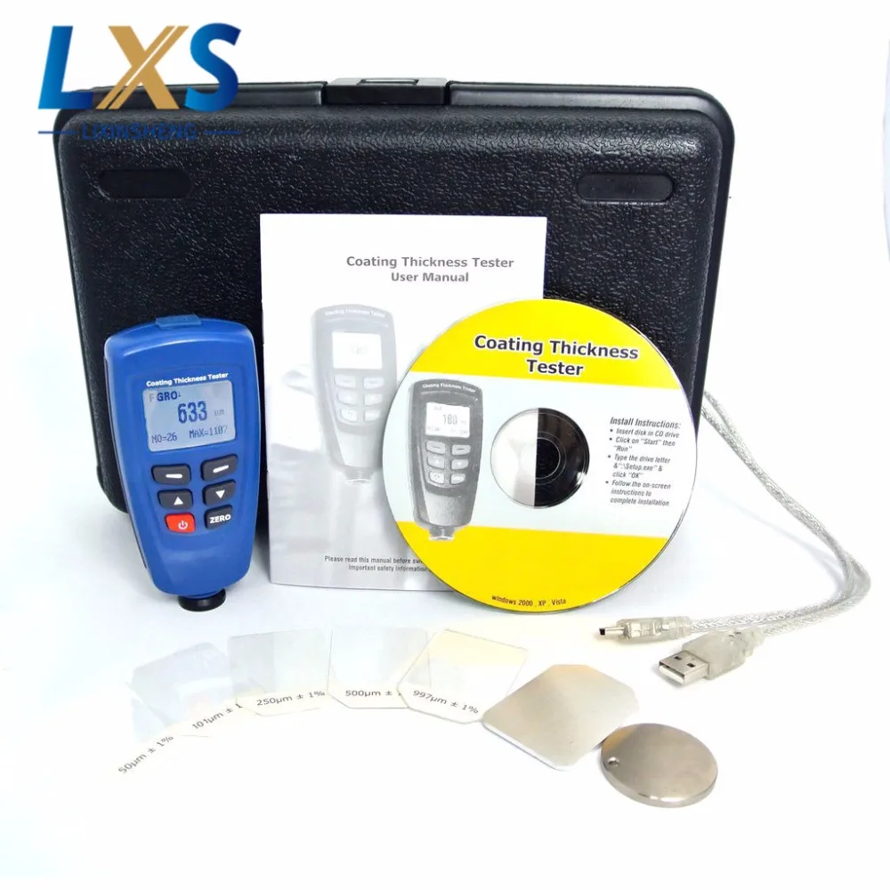 BGD540 Digital Paint Coating Thickness Tester Meter Range 0-1250 F/N Ecomomic Dry Film Paint Thickness Gauge