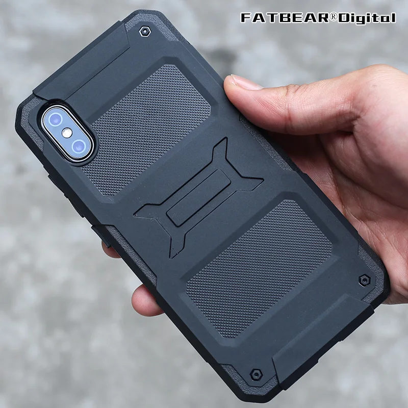 FATBEAR-Tactical Military Grade Rugged Shockproof Armor Protective Shell, Skin Case Cover for Xiaomi Mi 8SE