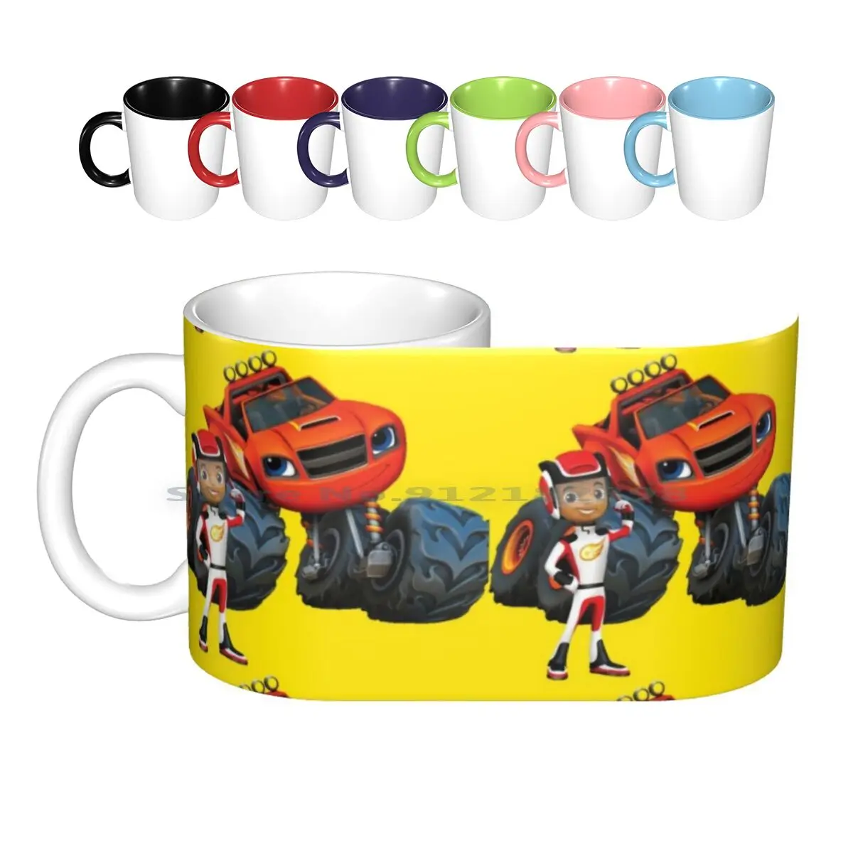 Blaze And The Monster Machine Ceramic Mugs Coffee Cups Milk Tea Mug Show Science Technology Engineering Mathematics Nick Jr