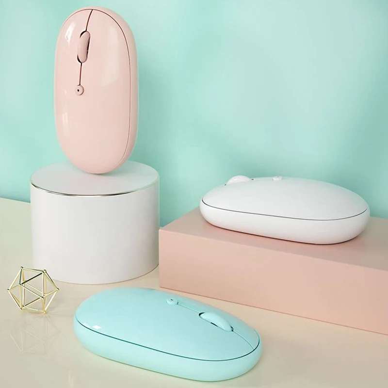 B.O.W  Bluetooth  Mouse ,Mouse Rechargeable ,Silent and Cute Design for Smartphone /Tablets/ Desktop/ Laptop