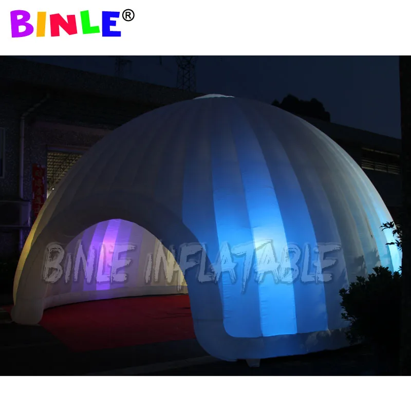 

Superb giant 8m inflatable dome tent with tipi colors changed led lights,outdoor igloo event air marquee,unique exhibition stand