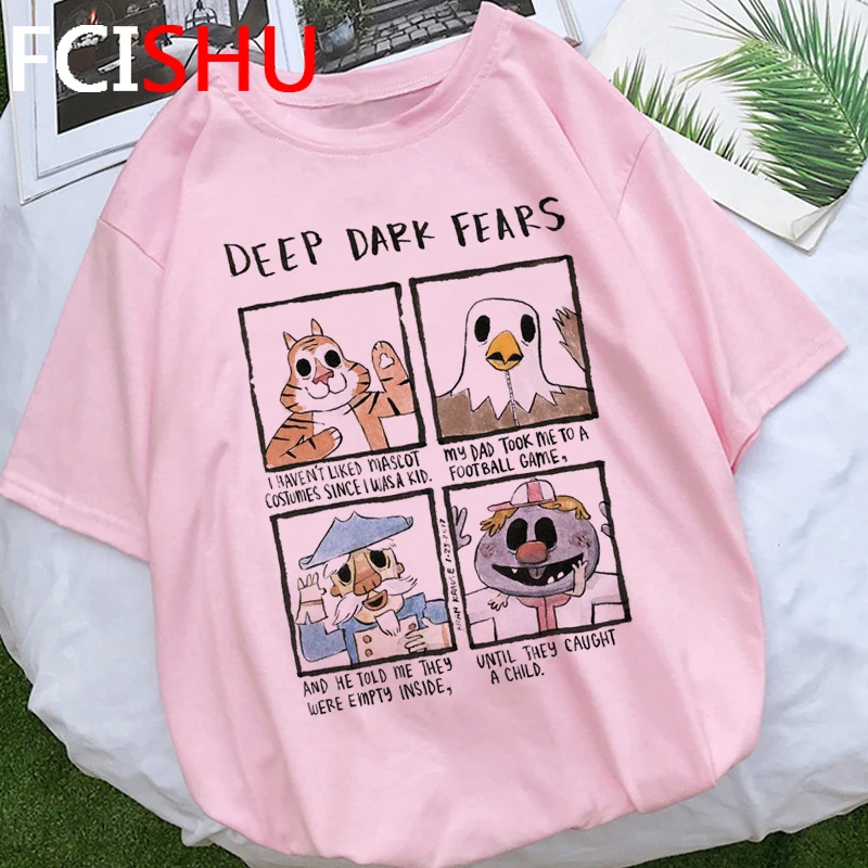 My Depression My Brain My Anxiety Letter T Shirt Women Deep Dark Fear Graphic T-shirt Funny Cartoon Tshirt Summer Top Tee Female