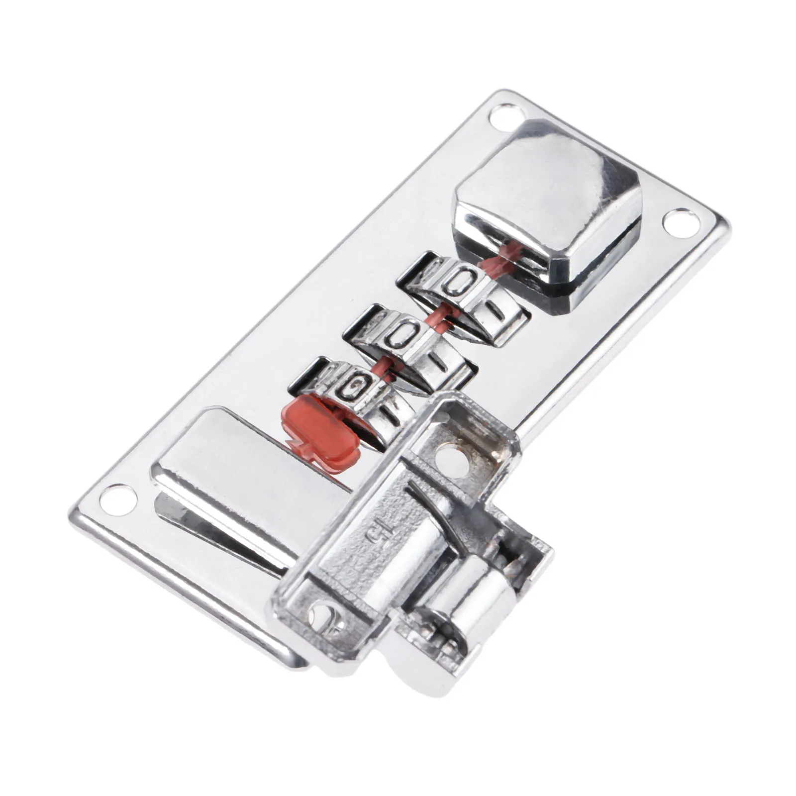 Dreld 65*29Mm Zilveren Wachtwoord Lock Klink Sieraden Houten Doos Vaste Lock Handgemaakte Bagage Koffer Coded Sloten Meubels hardware