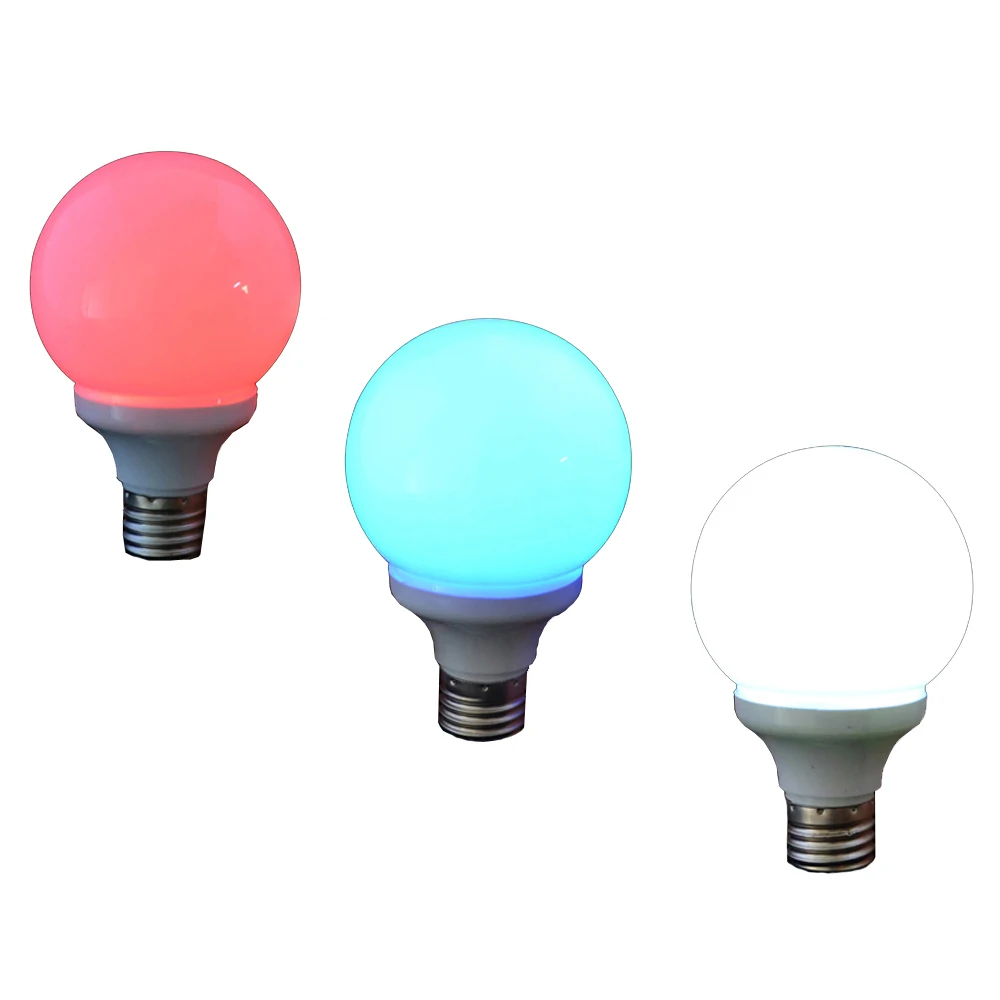 1 Pcs Magic Bulb Change Color Lamp Magic Tricks Colorful Free Magnet Ring Easy To Do Magician Gimmick