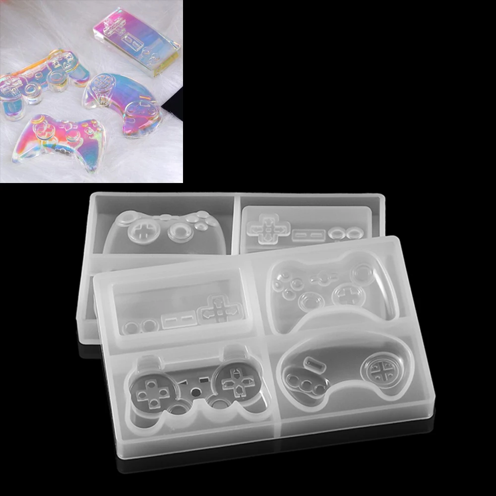 Controlador De Video Game Moldes De Resina, Gamepad Epóxi Molde, Molde De Resina De Silicone, DIY Fazer Jóias, Descobertas, 1Pc