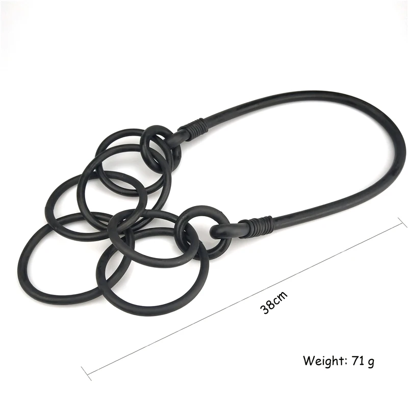 UKEBAY New Pendant Necklace Handmade Circle Bohemia Style Sweater Necklaces Women Rubber Jewelry Party Clothes Accessories Punk